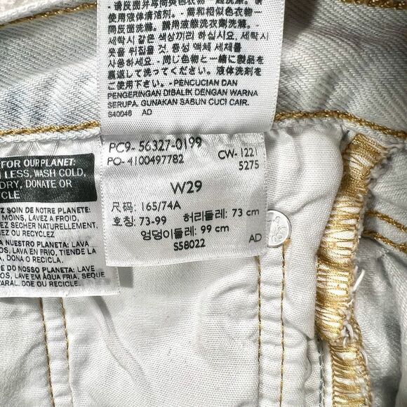 Levi’s 501 Women’s Denim Cutoff Shorts W29 Light Wash High Rise Frayed Hem - Picture 6 of 8